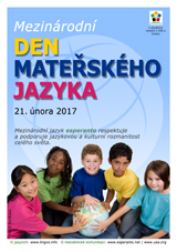 Internacia Tago de la Gepatra Lingvo, 21-a de februaro 2017 - (ĉeĥa | cs | Čeština) - klaku por vidi la grandan (preseblan) afiŝversion (en nova fenestro)