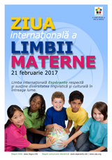 Internacia Tago de la Gepatra Lingvo, 21-a de februaro 2017 - (rumana | ro | Română) klaku por vidi la grandan (preseblan) afiŝversion (en nova fenestro)