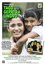 Internacia Tago de la Gepatra Lingvo, 21-a de februaro 2020 - (esperanta | eo | Esperanto) klaku por vidi la grandan (preseblan) afiŝversion (en nova fenestro)